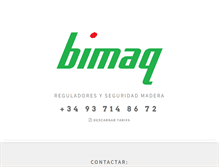 Tablet Screenshot of bimaq.com